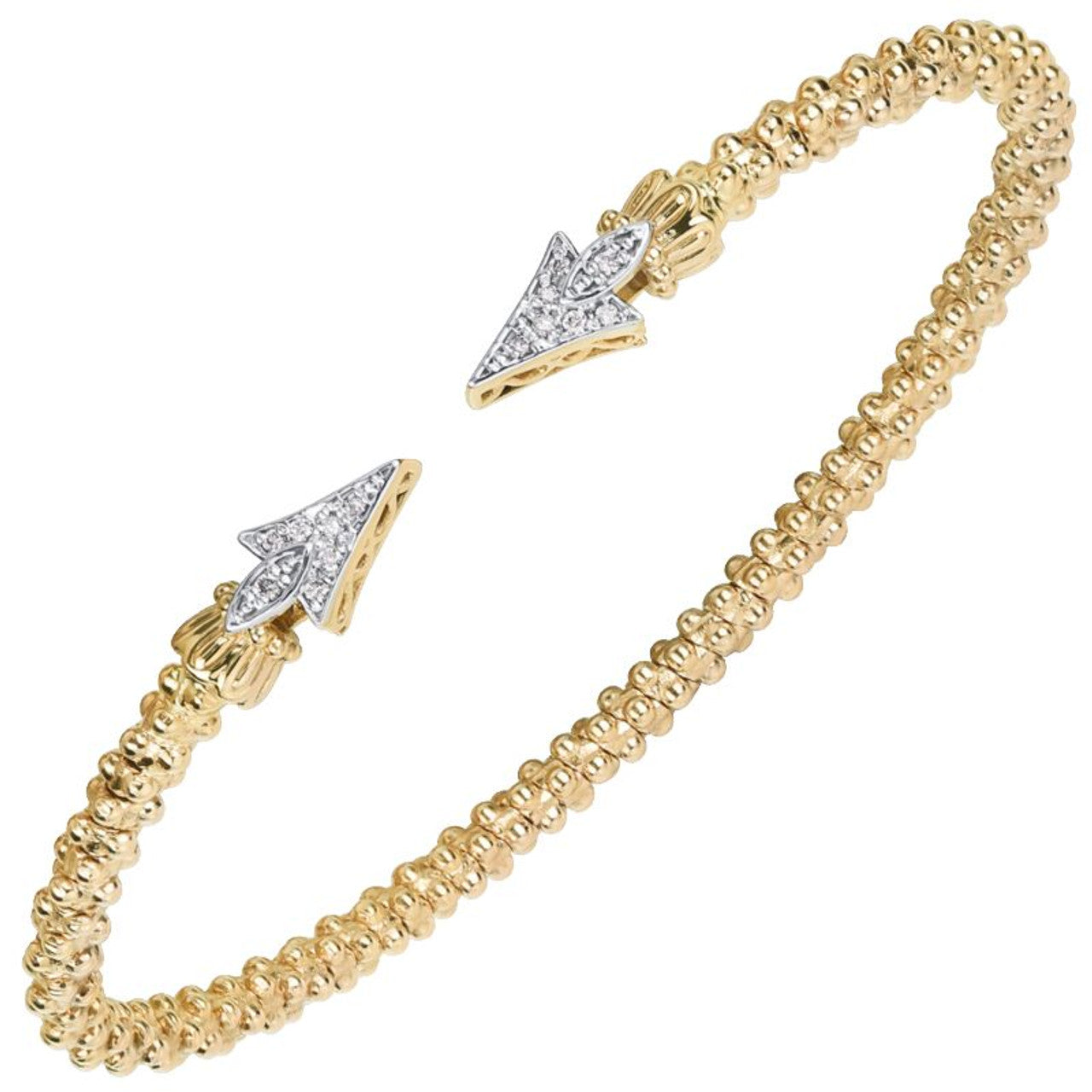 VAHAN 2MM Open Band Diamond Bracelet