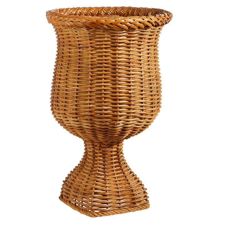 Woven Urn - Rattan