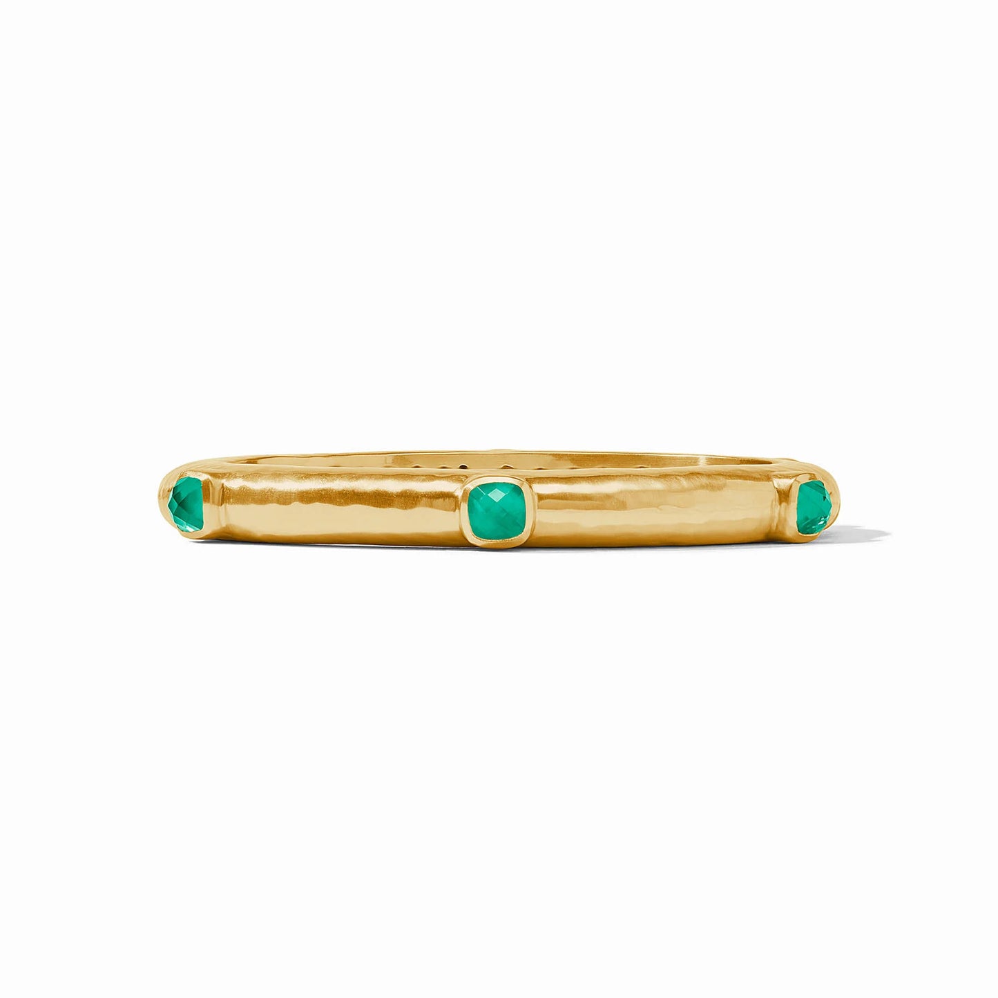 Catalina Hinge Bangle, Iridescent Emerald Green - Small