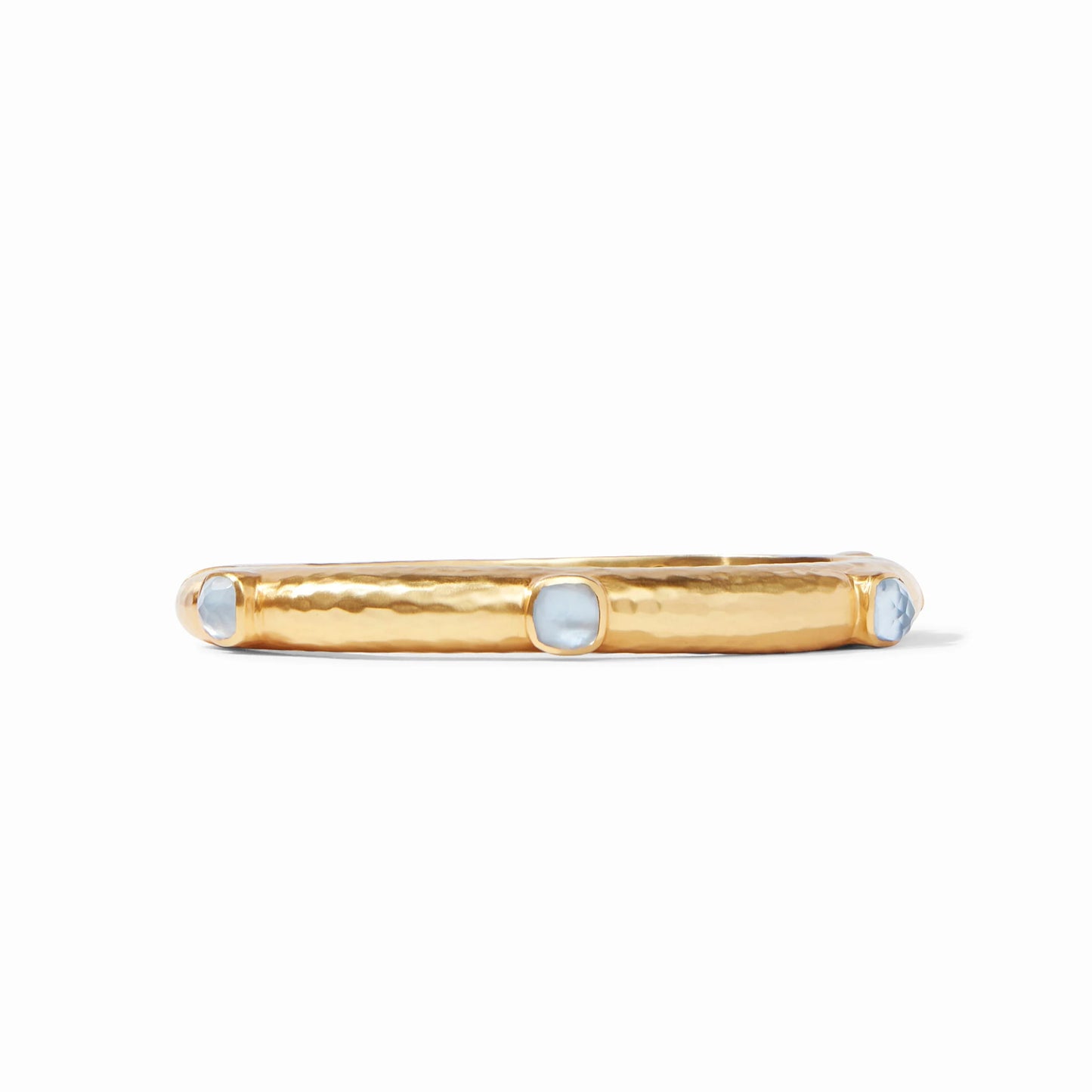 Catalina Hinge Bangle, Iridescent Chalcedony Blue - Small