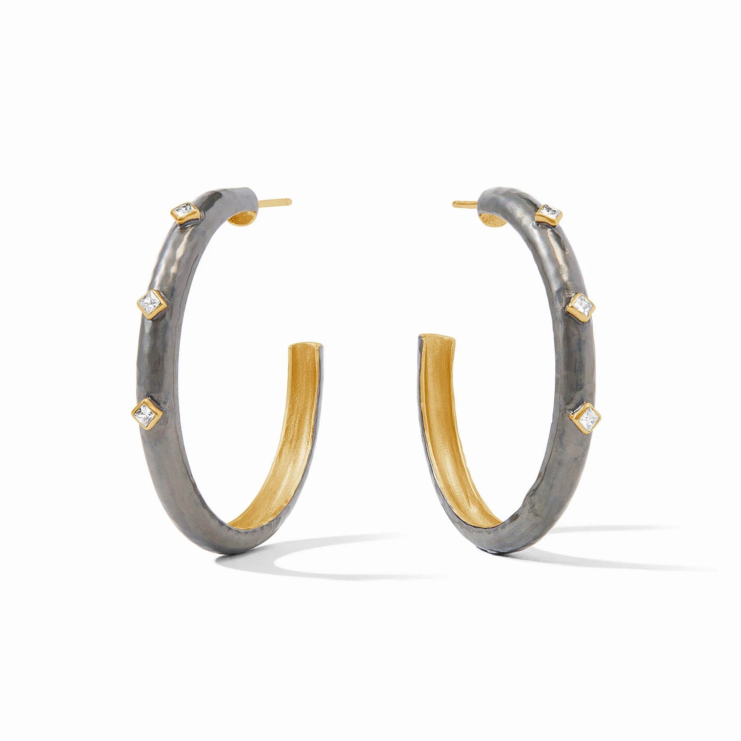 Noel Stone Hoop, Mixed Metal - Large