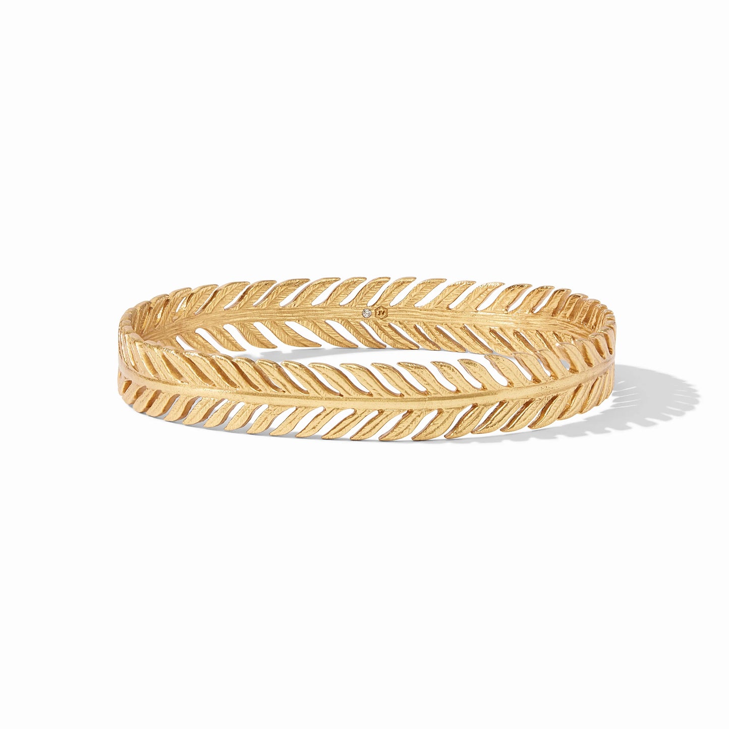 Fern Bangle, Gold - Large