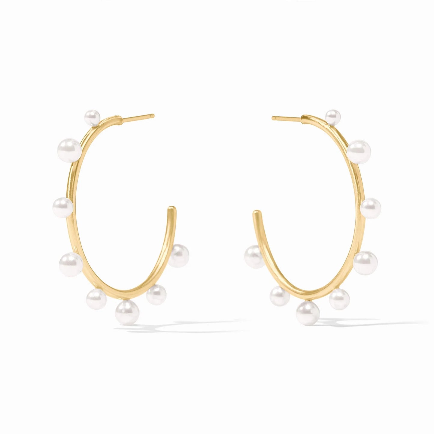 Hydra Stone Hoop, Pearl - Large