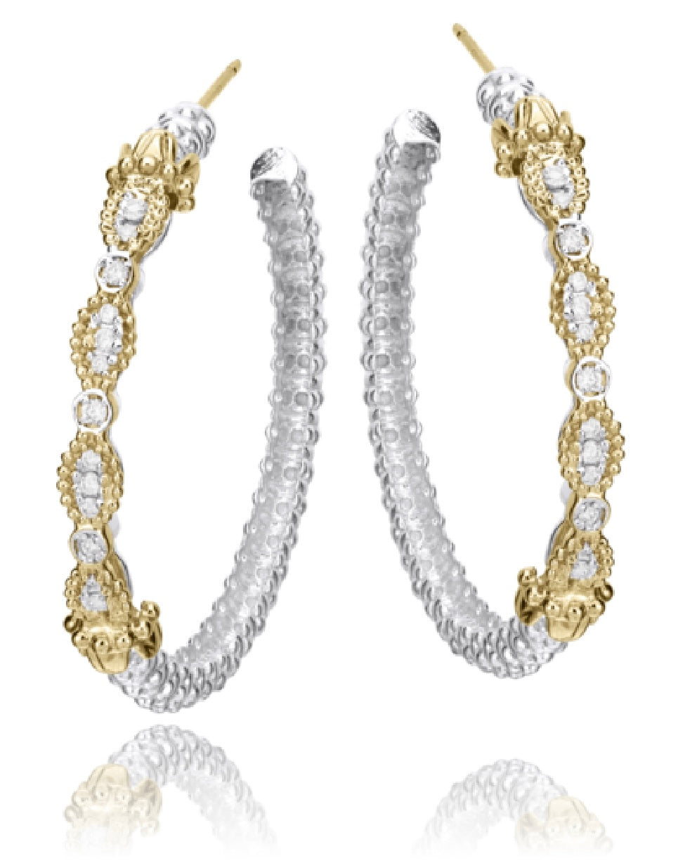 VAHAN Diamond Hoop Earrings