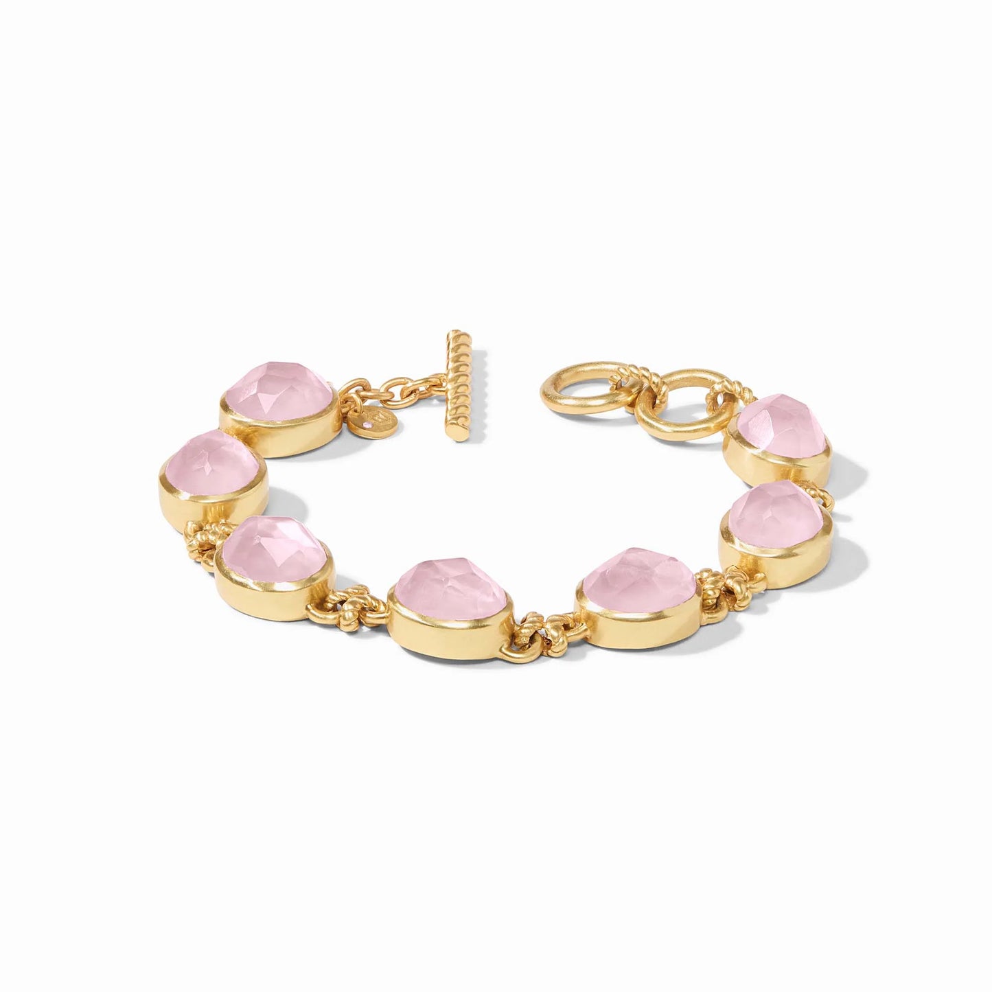 Nassau Demi Stone Bracelet - Iridescent Rose