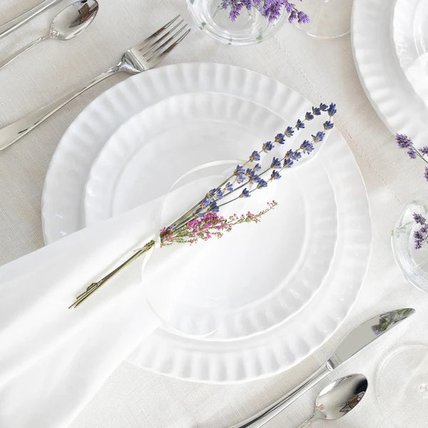 Pietra Serena Dinner Plate - White