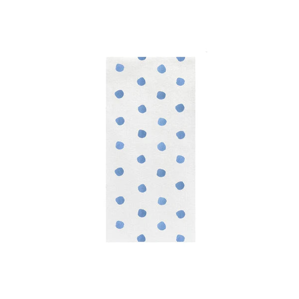 Papersoft Napkins Dot Light Blue Guest Towels (Pack of 20)
