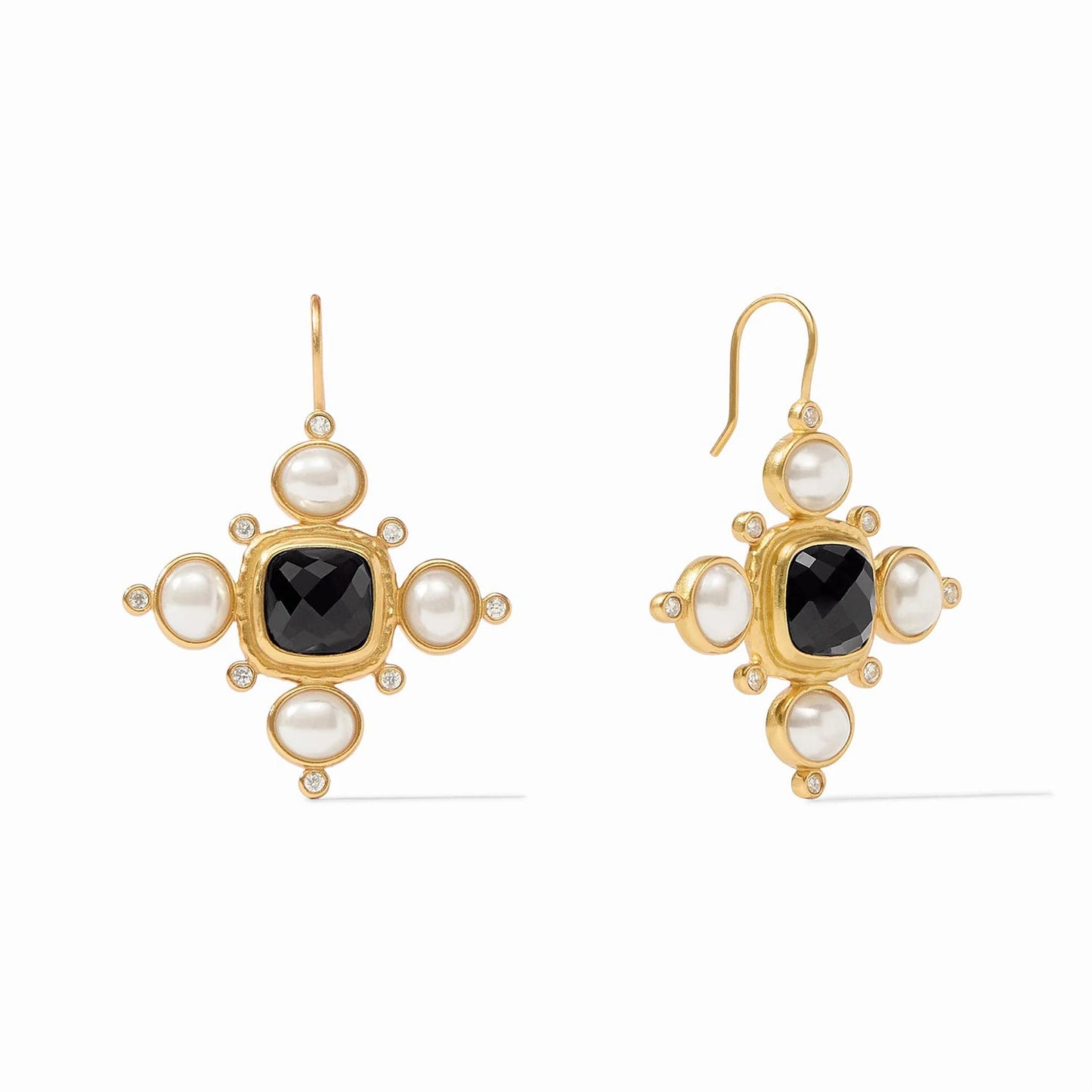 Tudor Earring - Obsidian Black