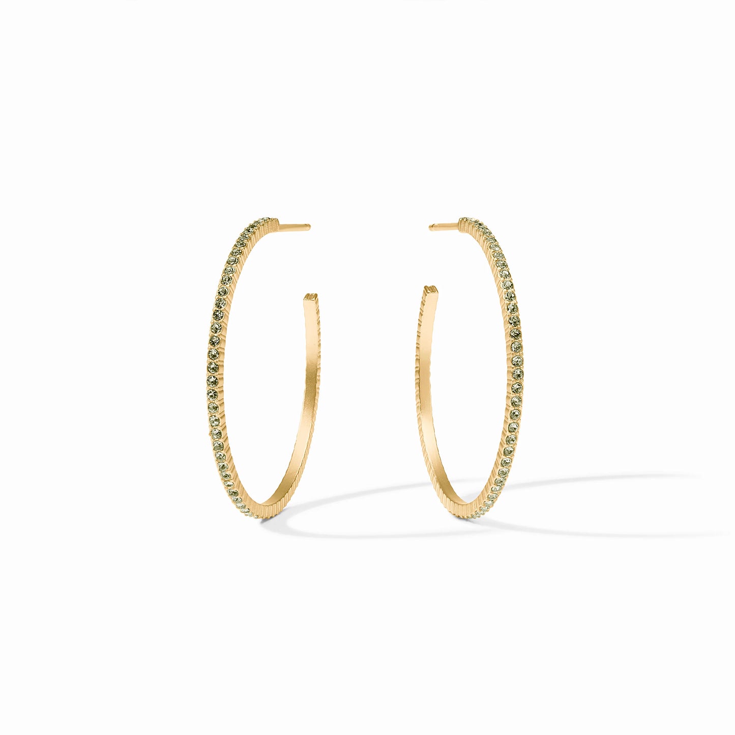 Windsor Hoop, Peridot Green - Medium