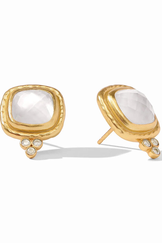 Tudor Stud - Iridescent Clear Crystal