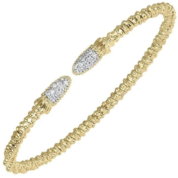 VAHAN 2MM Open Band Diamond Bracelet