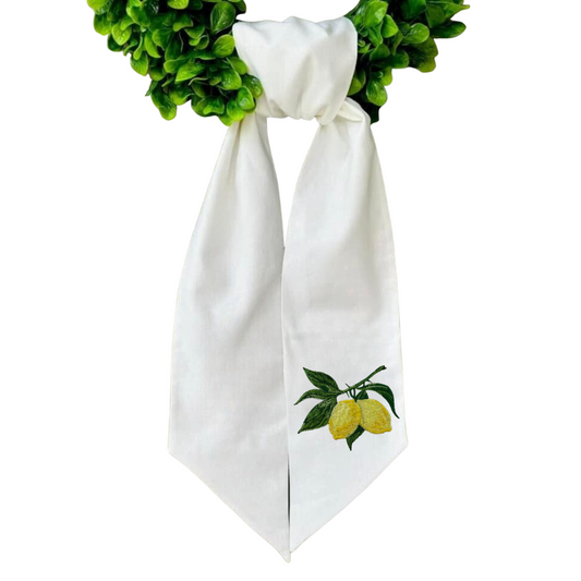 Lemon Wreath Sash