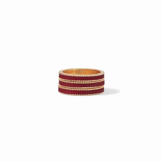 Marseille Gold Trio Ring, Size 7 - Mulberry