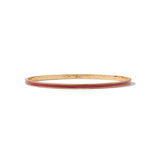 Marseille Bangle Gold Enamel, Mulberry - Large
