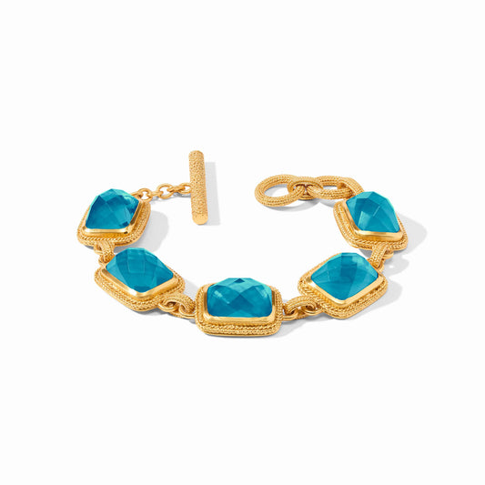Cheval Stone Bracelet - Iridescent London Blue