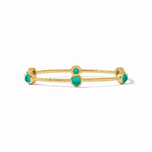 Milano Luxe Bangle, Iridescent Emerald Green - Small