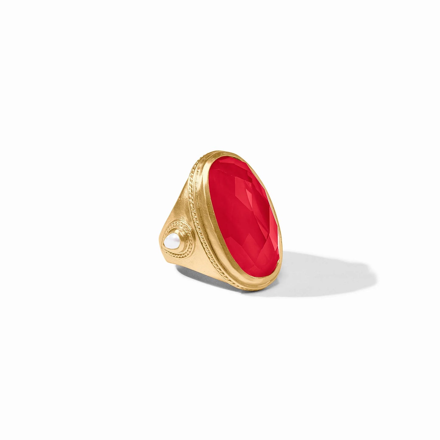 Cannes Statement Ring, Iridescent Strawberry - Size 8