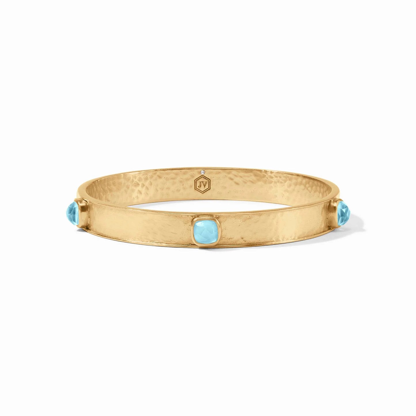 Catalina Stone Bangle, Iridescent Capri Blue - Medium