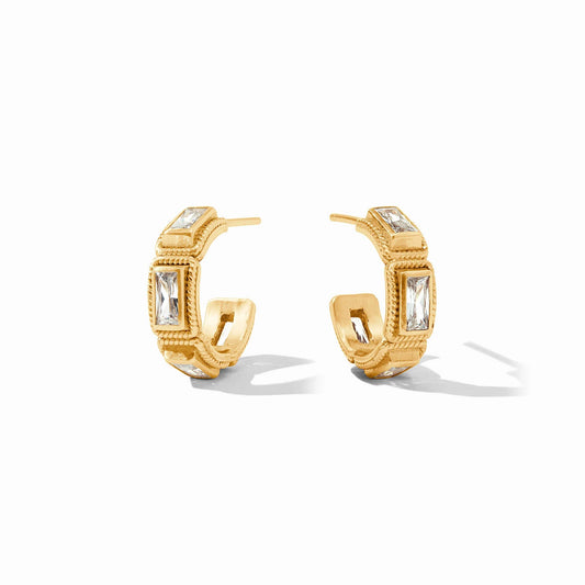 Baguette Hoop, Cubic Zirconia - Extra Small