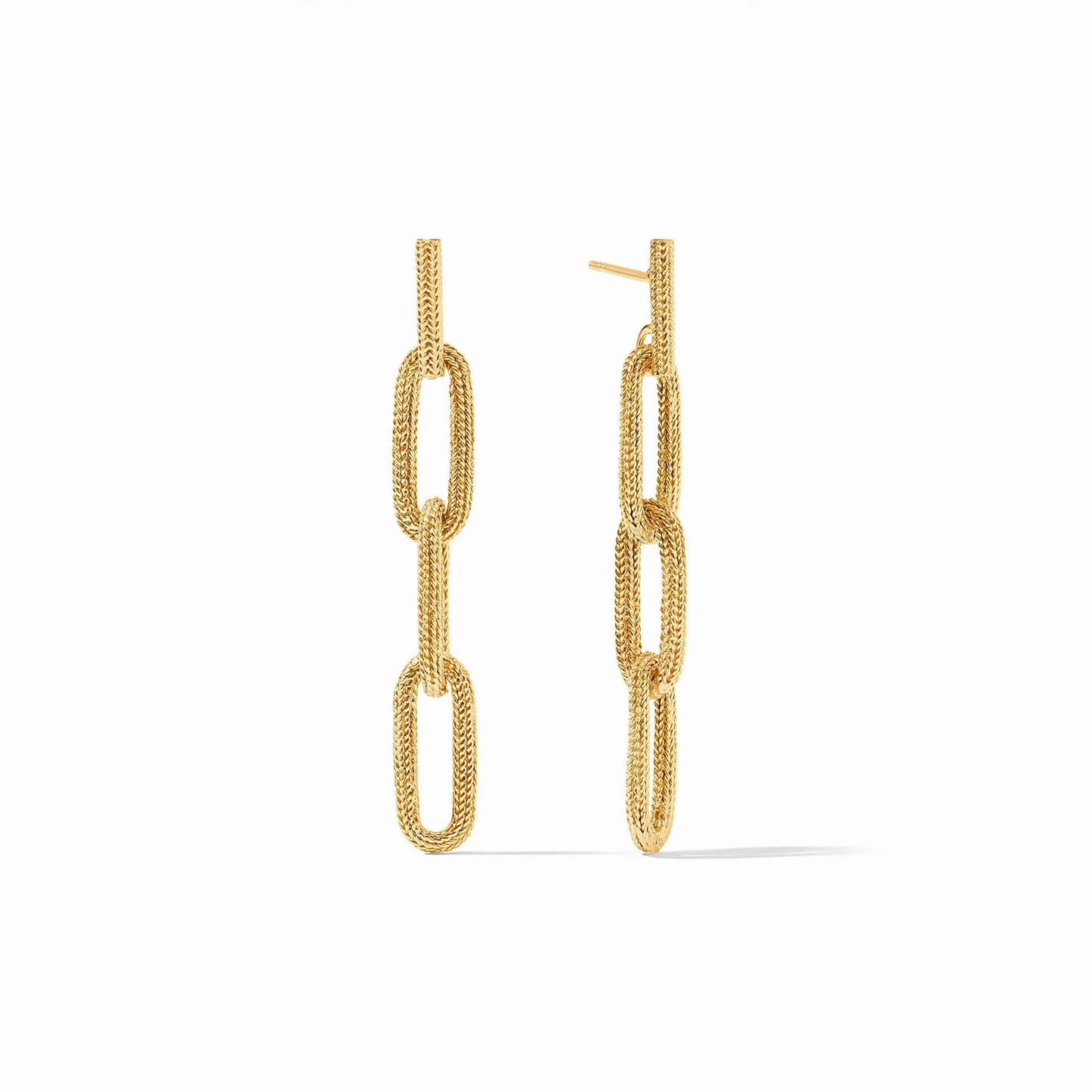 Cheval Paperclip Link Earring - Gold