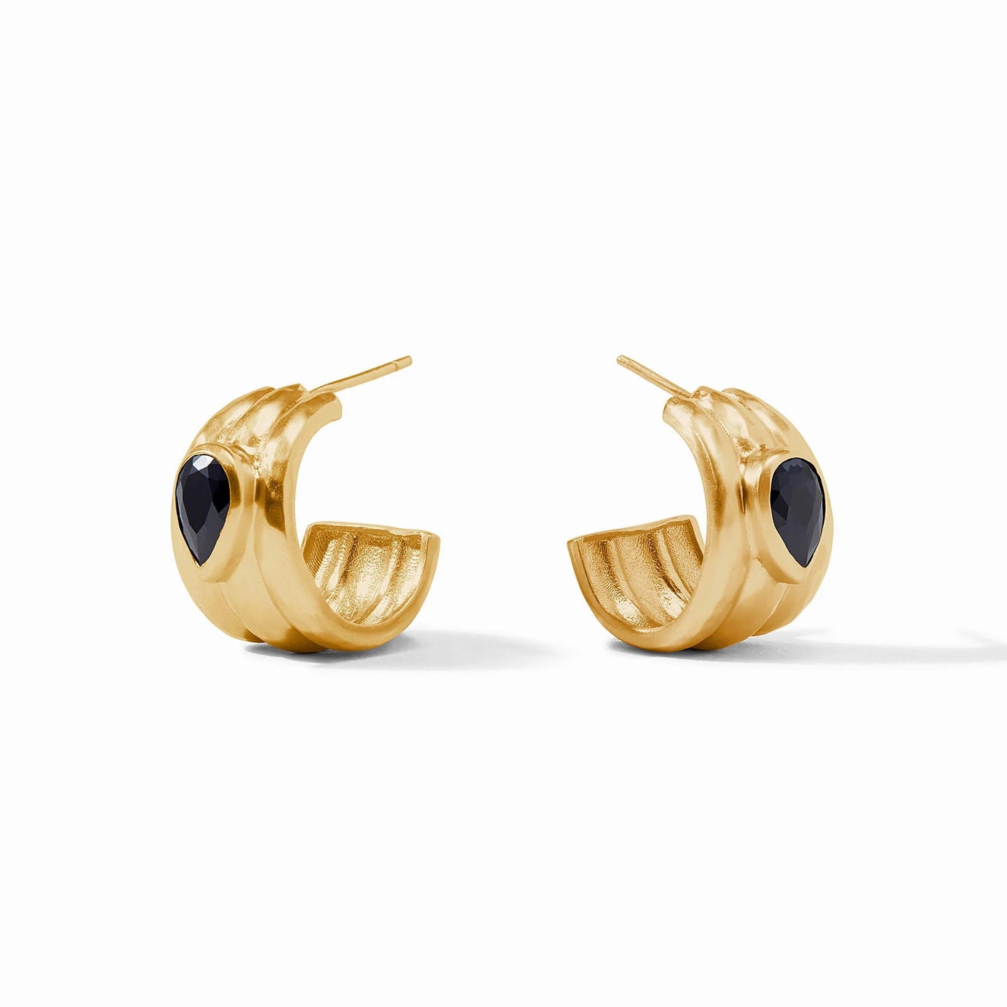 Cirque Stone Hoop - Obsidian Black