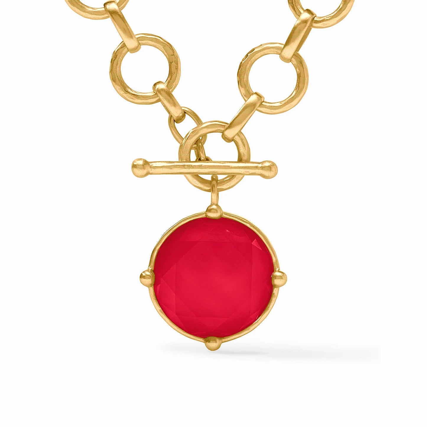 Honeybee Statement Necklace - Iridescent Strawberry