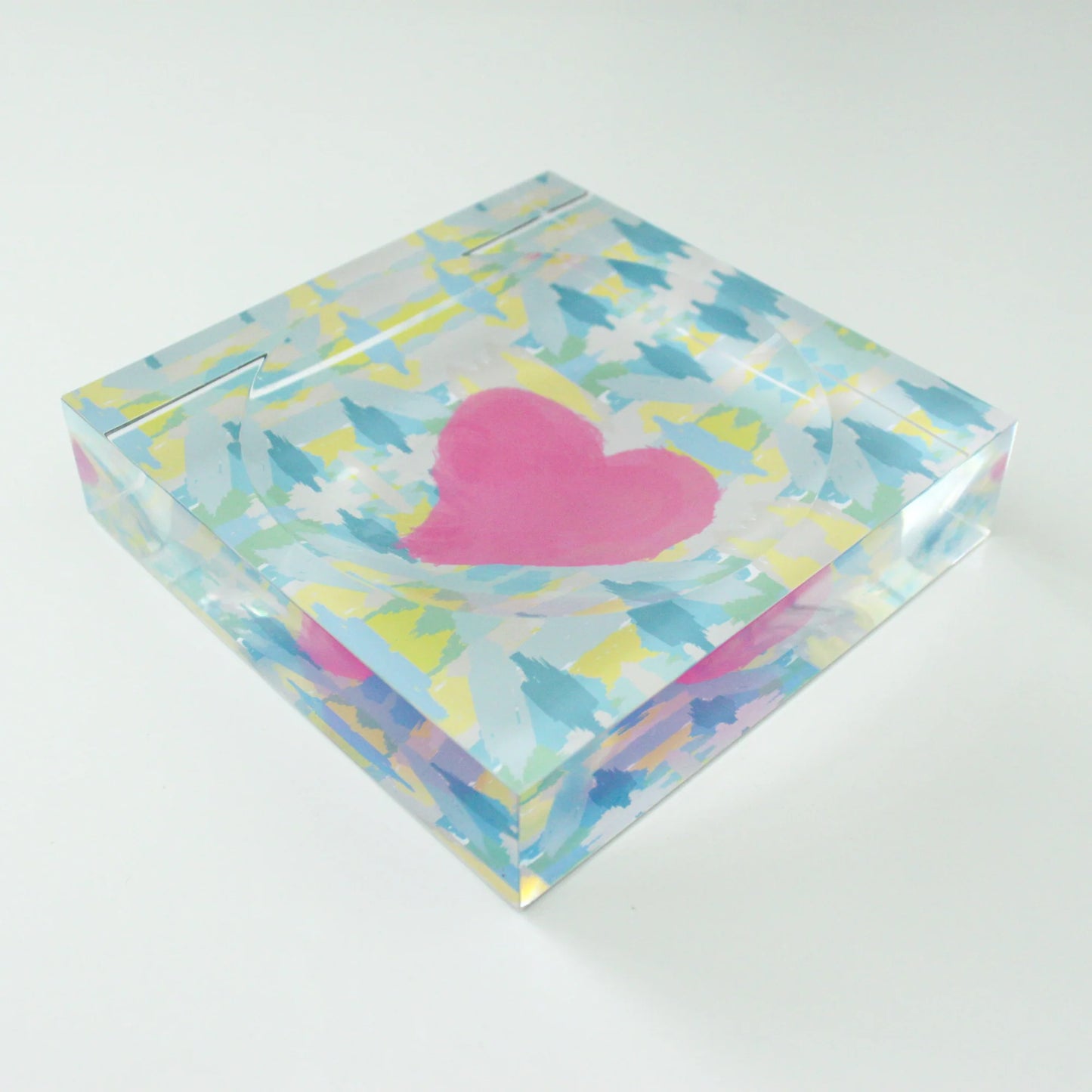 Pink Heart Catchall Tray