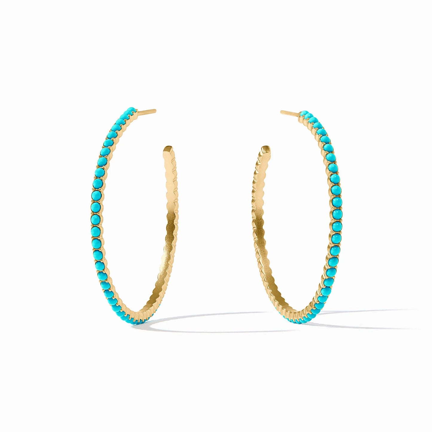 Juliet Hoop, Turquoise Blue - Large