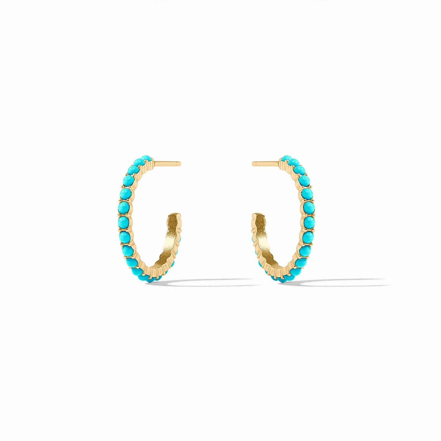Juliet Hoop, Turquoise Blue - Small