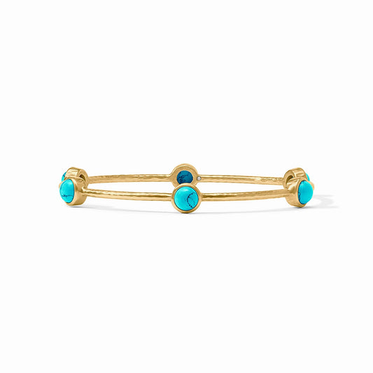 Milano Luxe Bangle, Turquoise Blue - Medium