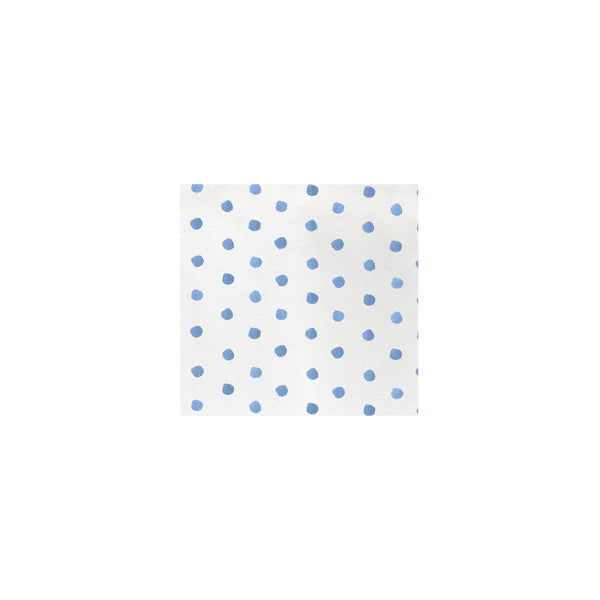 Papersoft Dot Light Blue Cocktail Napkins (Pack of 20)