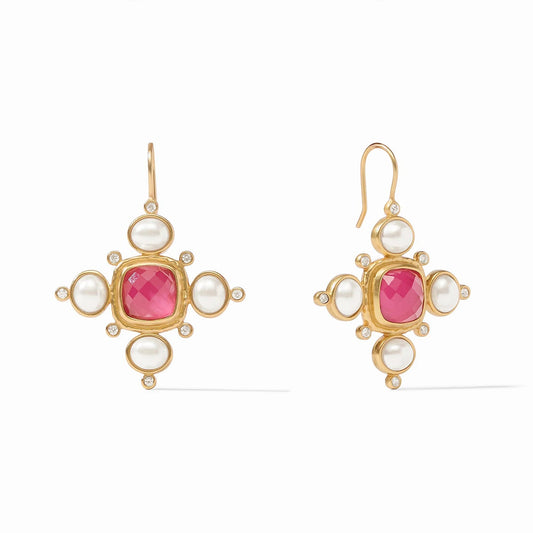 Tudor Earring - Iridescent Raspberry