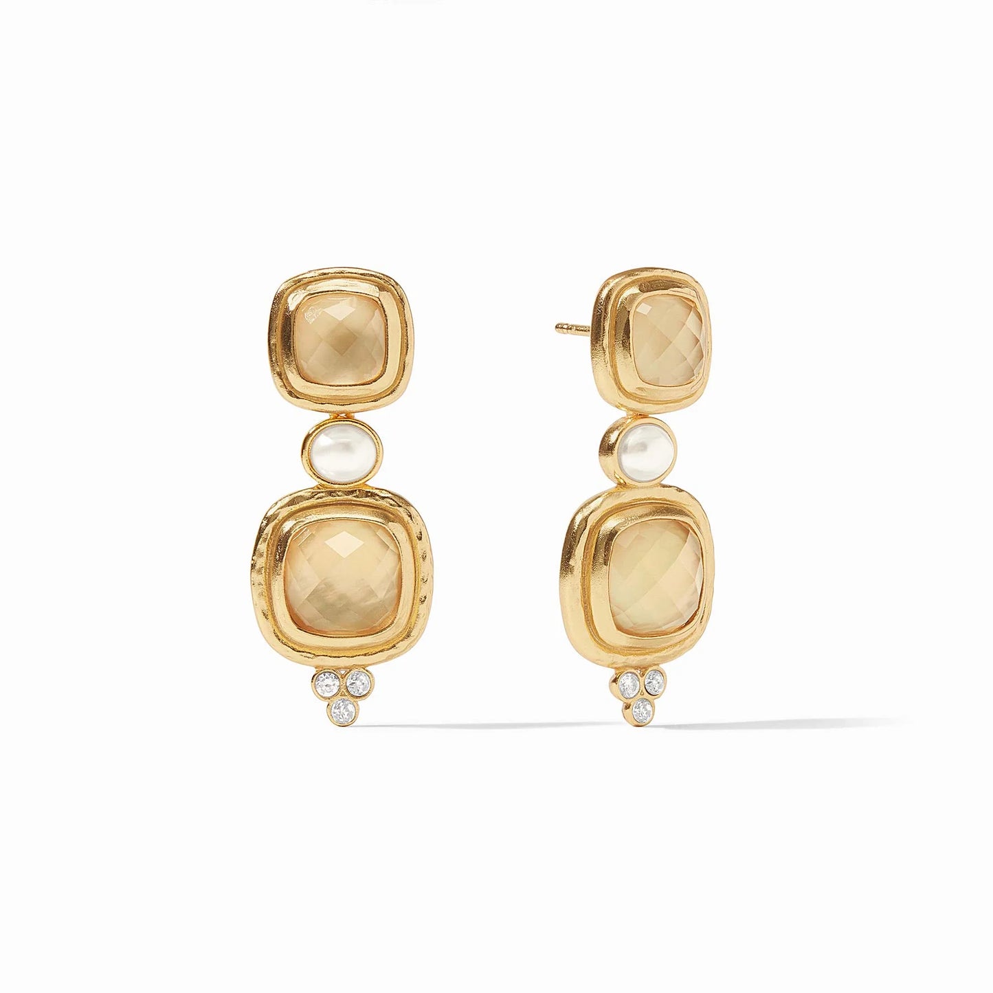 Tudor Statement Earring - Iridescent Champagne