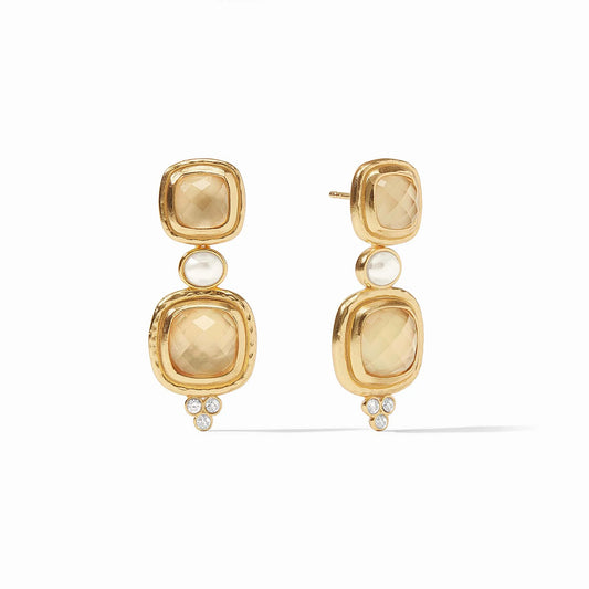 Tudor Statement Earring - Iridescent Champagne