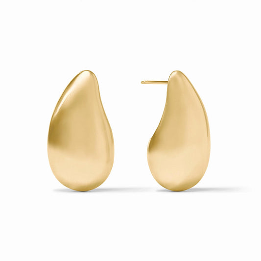 Wave Earring, Gold - Large