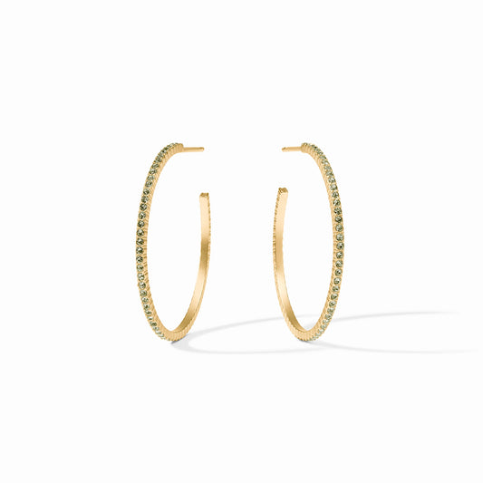 Windsor Hoop, Peridot Green - Medium